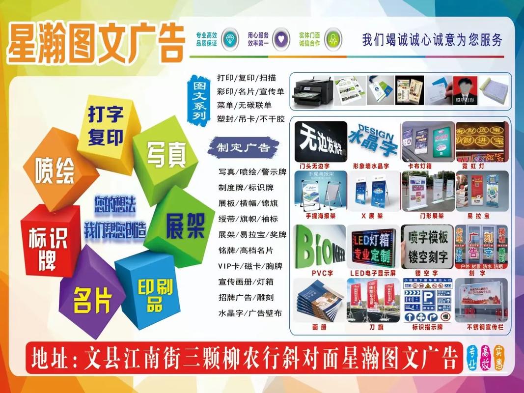專業(yè)高效，服務(wù)至誠——文縣星瀚圖文廣告店歡迎您